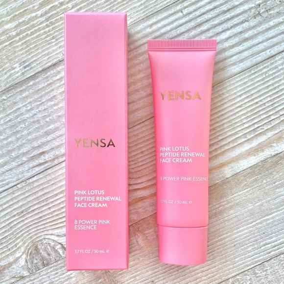 *NIB* YENSA Pink Lotus Peptide Renewal Face Cream, 1.7 fl oz - Picture 4 of 11